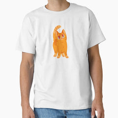 orange cute cartoon cat Classic T-Shirt