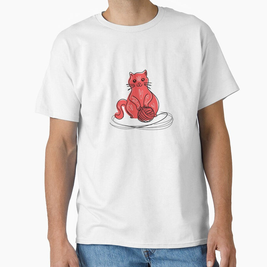 knitting cat Classic T-Shirt