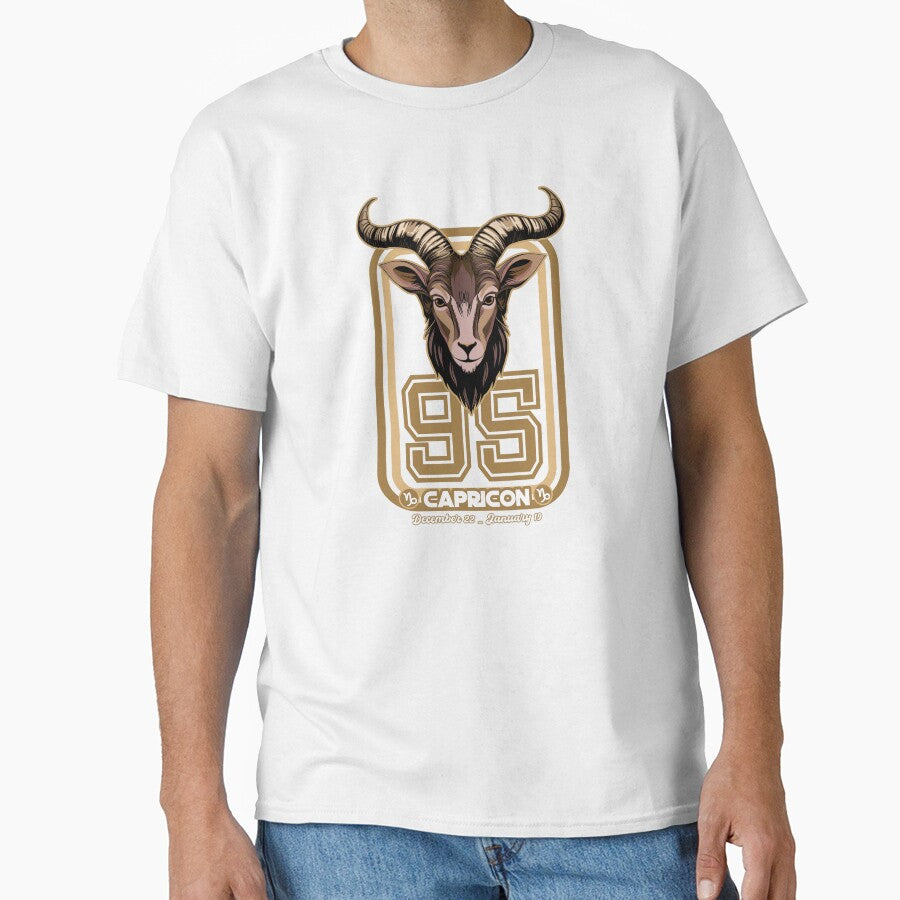 Capricon Born in 1995 Zodiac star sign horoscope Astrology Classic T-Shirt
