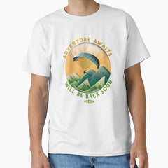 Adventure Awaits Paragliding Classic T Shirt