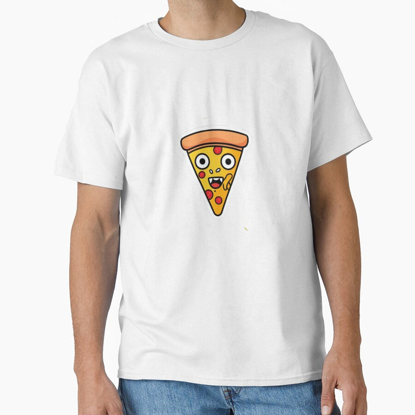 Funny Vampire Pizza Slice Classic T-Shirt