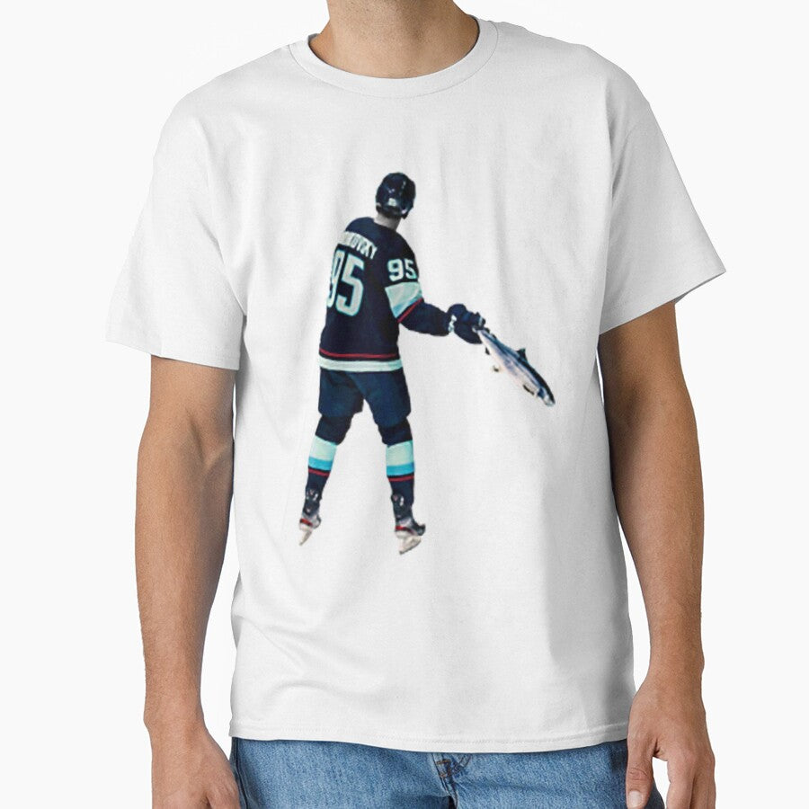 Andre Burakovsky Holding A Fish Cut Out Classic T-Shirt