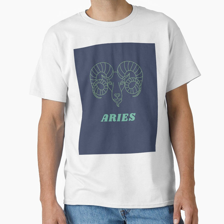 Aries Ram Astrology Star Sign Symbol Classic T Shirt