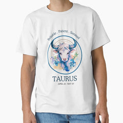 Taurus zodiac- Horescope/SunSign Theme on lavender back ground Classic T-Shirt