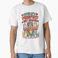 Worlds Purrfect Cat Mama – Cute Gift for Cat Moms Classic T-Shirt