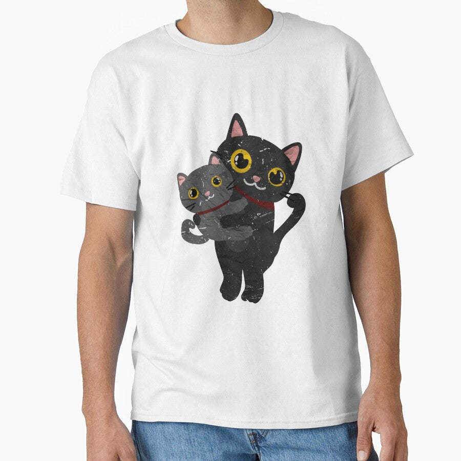 Mothers Day With Fluffy Cats Classic T-Shirt