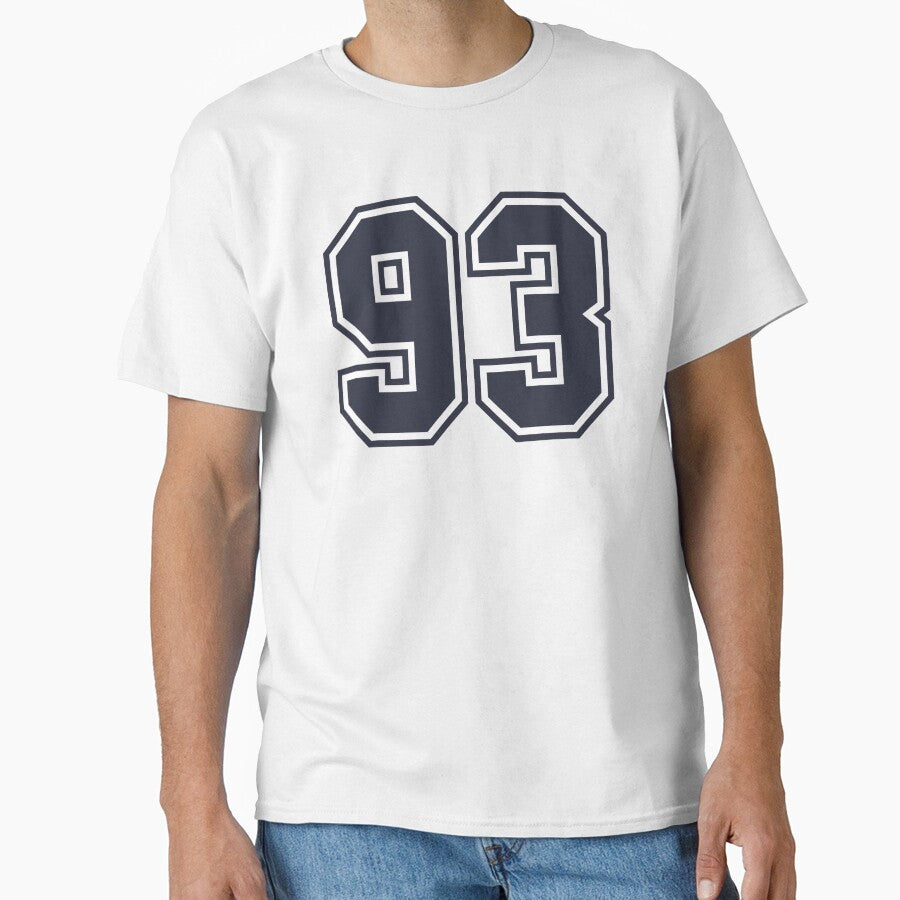 93 Sports Number Ninety-Three Classic T-Shirt