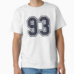 93 Sports Number Ninety-Three Classic T-Shirt