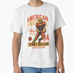 American Football College Team Classic T-Shirt