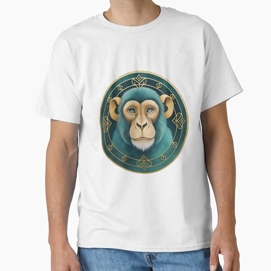 Monkey. Chinese zodiac sign. Year of the Monkey. Classic T-Shirt