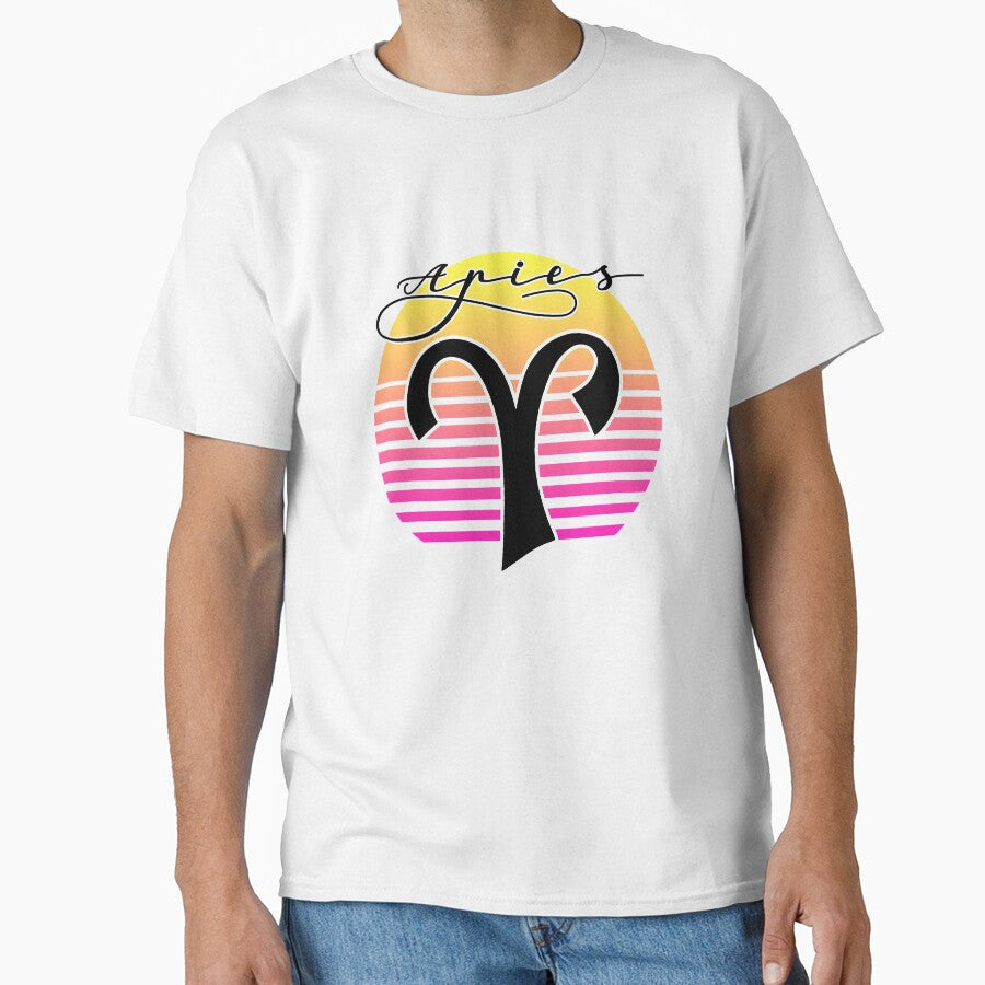 Aries Vaporwave Sign Classic T-Shirt