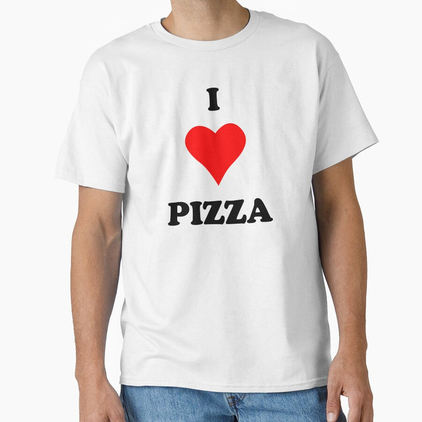 I Love Heart Pizza Funny Saying pizza lover Classic T-Shirt
