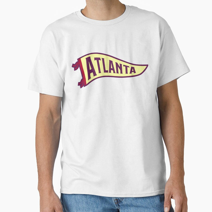 Atlanta Pennant Navy Classic T Shirt