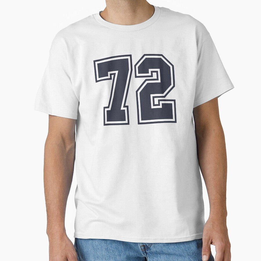 72 Sports Number Seventy-Two Classic T-Shirt
