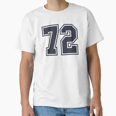 72 Sports Number Seventy-Two Classic T-Shirt