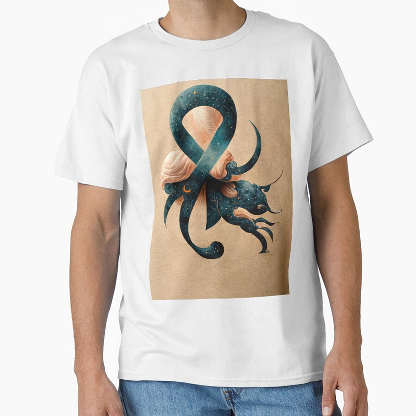 Cancer Zodiac Sign Astrology Symbol Birth Chart Classic T-Shirt