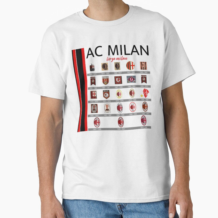 AC Milan Logo History Classic T-Shirt