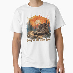 Adventure Awaits Living In The Slow Lane Classic T Shirt