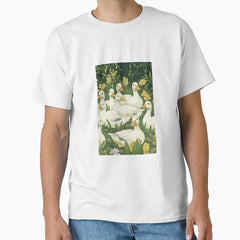 Ducks Amidst Lush Greenery Classic T Shirt