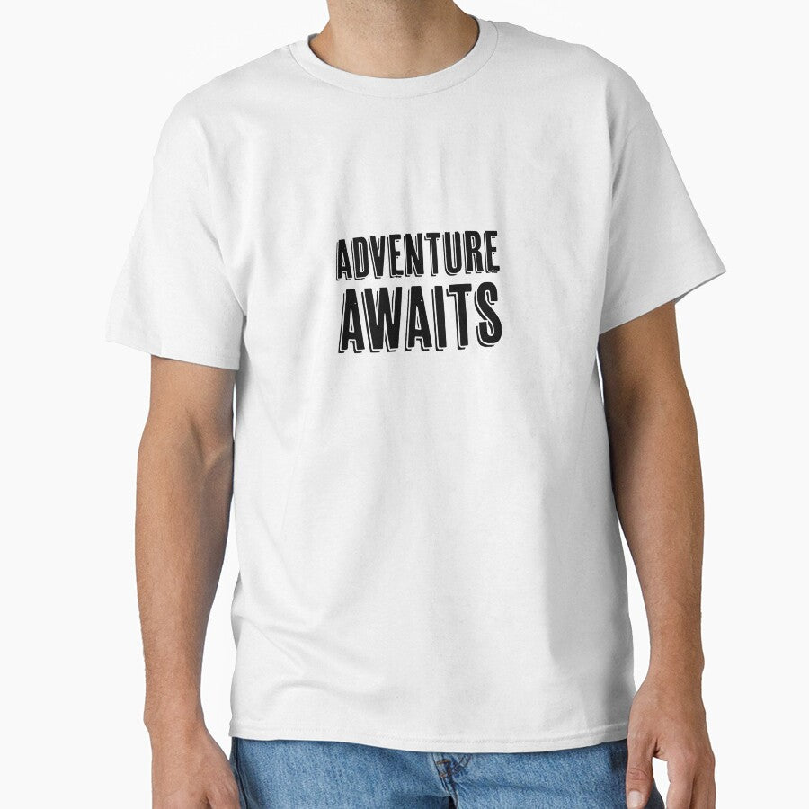 Adventure Awaits Nature Outdoors Hiking Camping Life Graduation Classic T Shirt