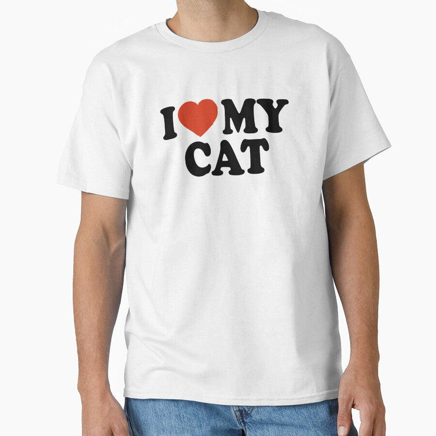 I Love My Cat Classic T-Shirt