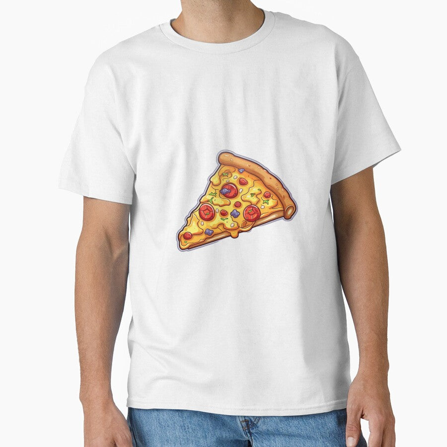 pizza slice illustration Classic T-Shirt
