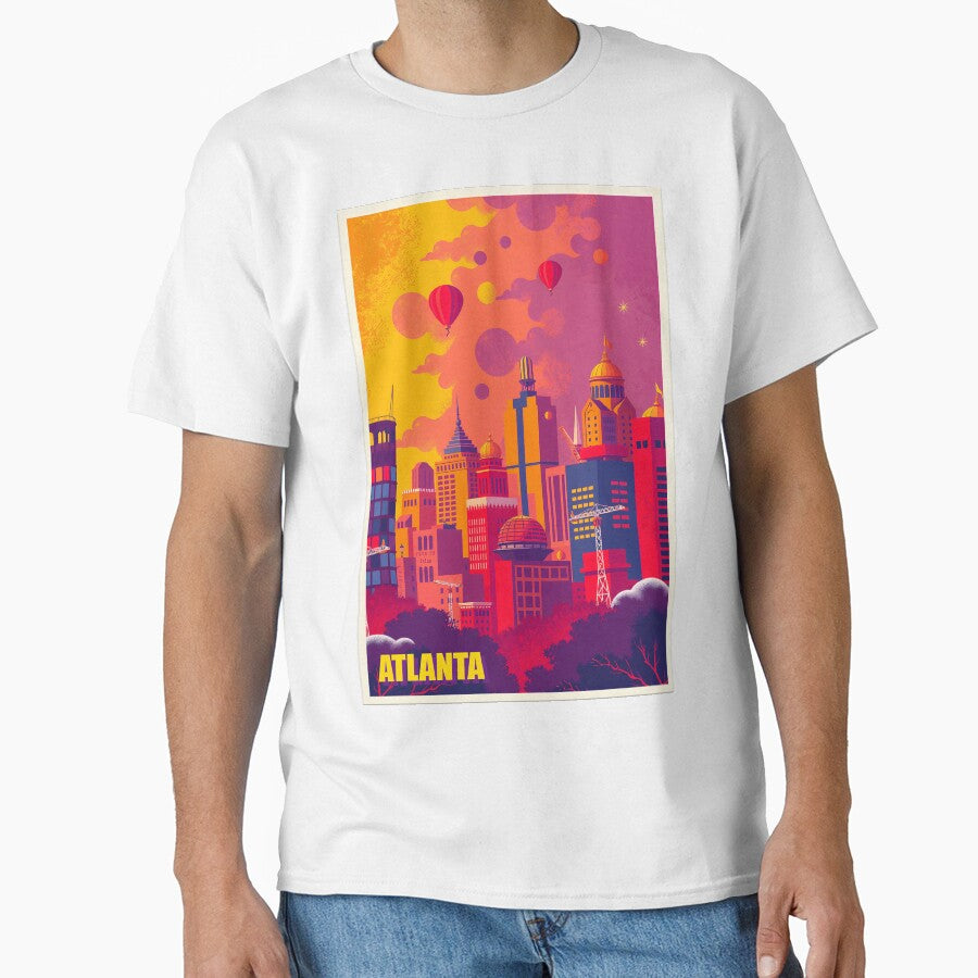 Atlanta City T Shirt Bold Southern Style With Urban Flair Classic T Shirt