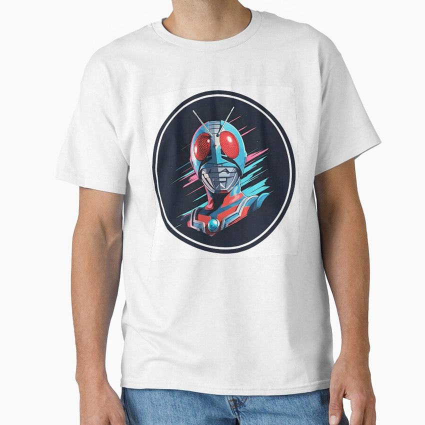 A portrait of a retro Japanese superhero, #2 Classic T-Shirt