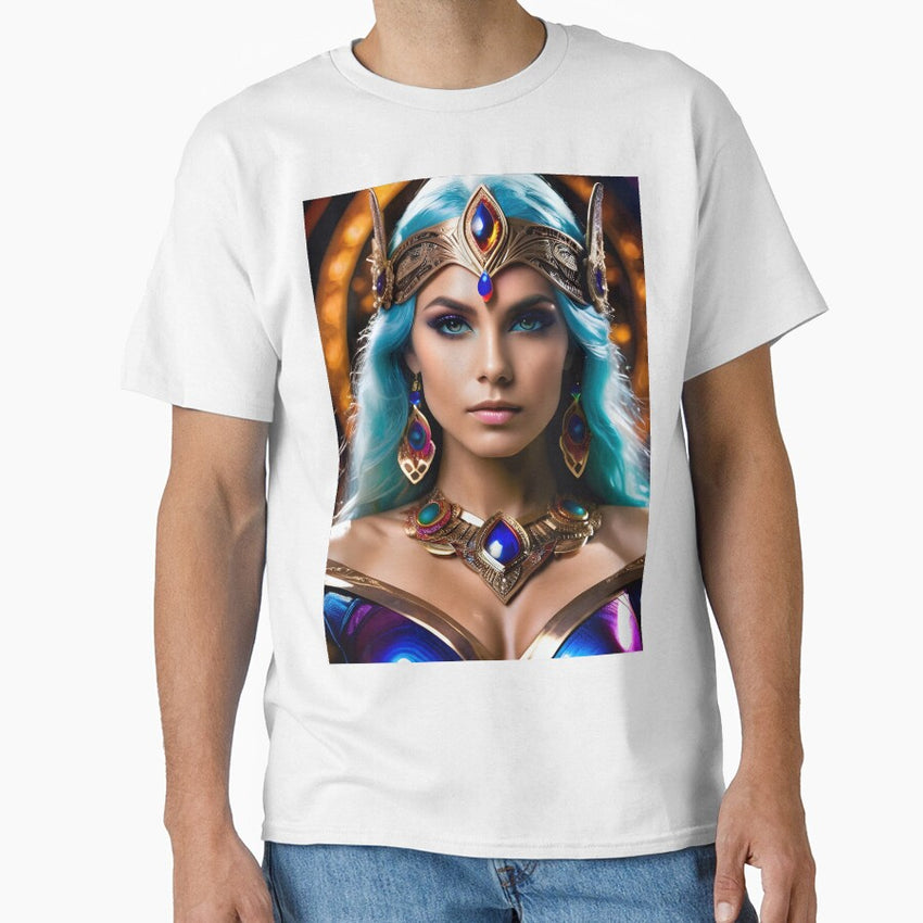 Amazing Superhero Galaxy Goddess Classic T-Shirt