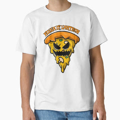 Pizza Jack O Lantern Lazy Halloween Costume Funny Food Classic T-Shirt