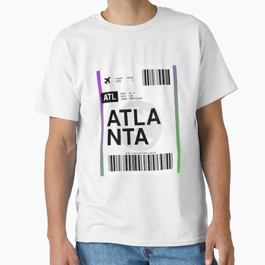 Atlanta Boarding Pass Classic T-Shirt