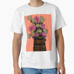 Floodle daisies & roses Classic T-Shirt