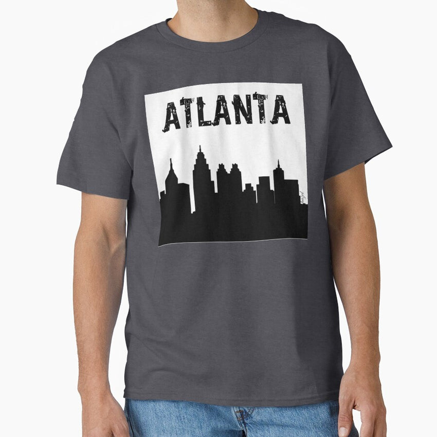 Atlanta Atlanta Silhouette Atlanta Skyline Atlanta Silhouette Coaster Atlanta Coasters Atlanta Atl Atlanta Coasters Atlanta Ornament Atlanta Christmas Ornament Atlanta Landmarks Classic T Shirt