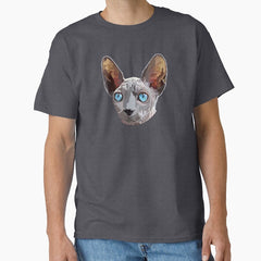 Sphynx Cat Hand Drawn Digital Art Classic T-Shirt