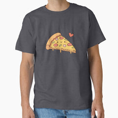 Cute Pizza Love Doodle Classic T-Shirt
