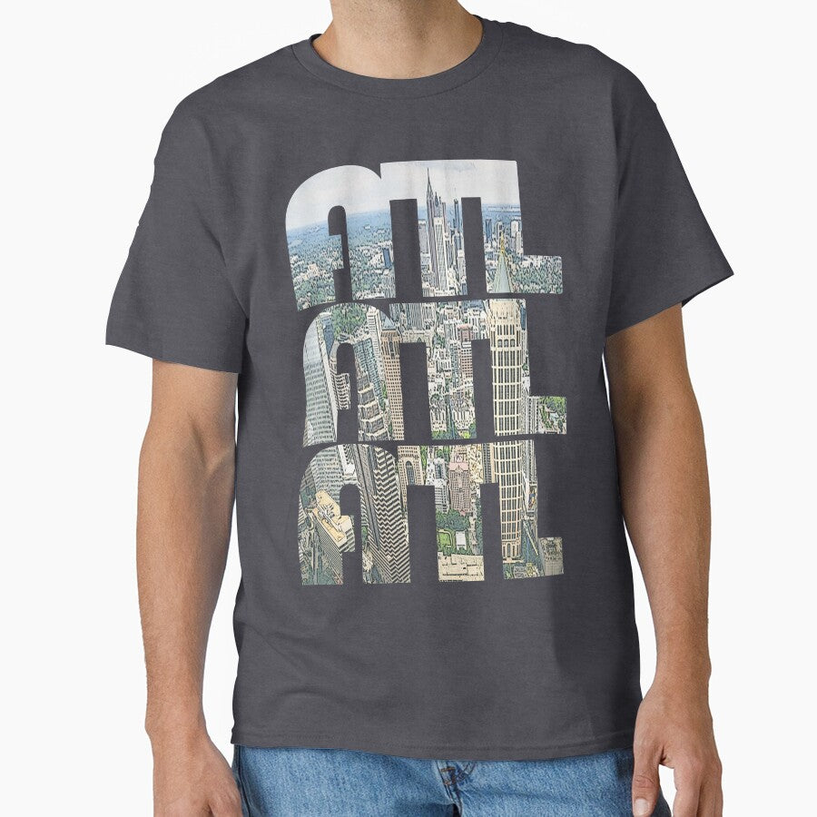 Atlanta Georgia Atl Cityscape Repeating Pattern Classic T Shirt