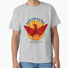 Atlanta Seal Blue Lettering Classic T Shirt