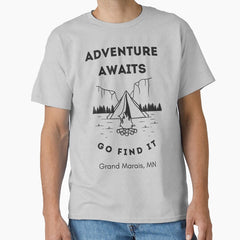 Adventure Awaits Grand Marais Minnesota Classic T Shirt