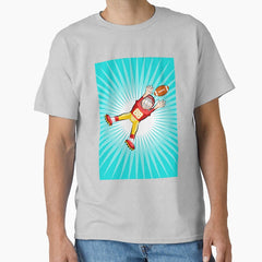American football player trying to reach the ball Classic T-Shirt