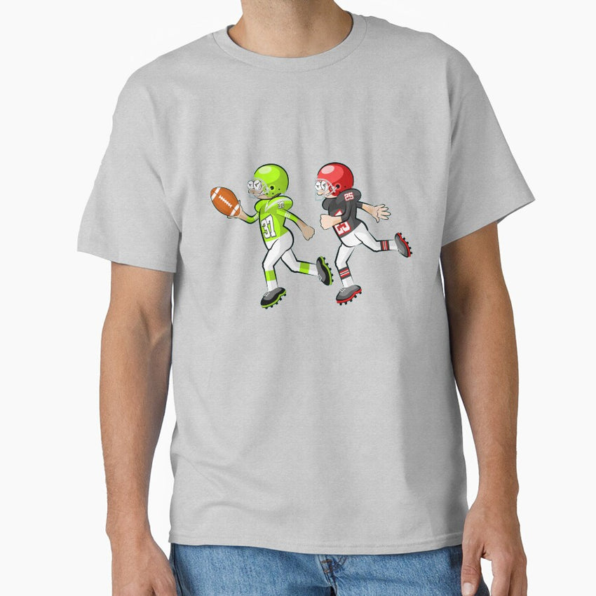 American Football Cartoon Style 34/41 Classic T-Shirt