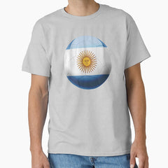 Argentina -team - Flag National- Soccer - Football logo Classic T-Shirt