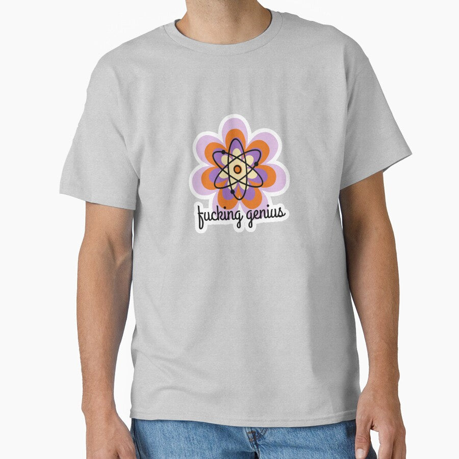 Fucking Genius | Retro Flower Classic T-Shirt