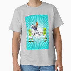 American football player stays with the ball Classic T-Shirt