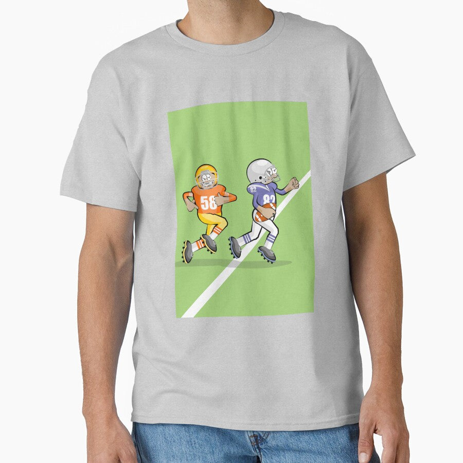 American football player conquering yards Classic T-Shirt