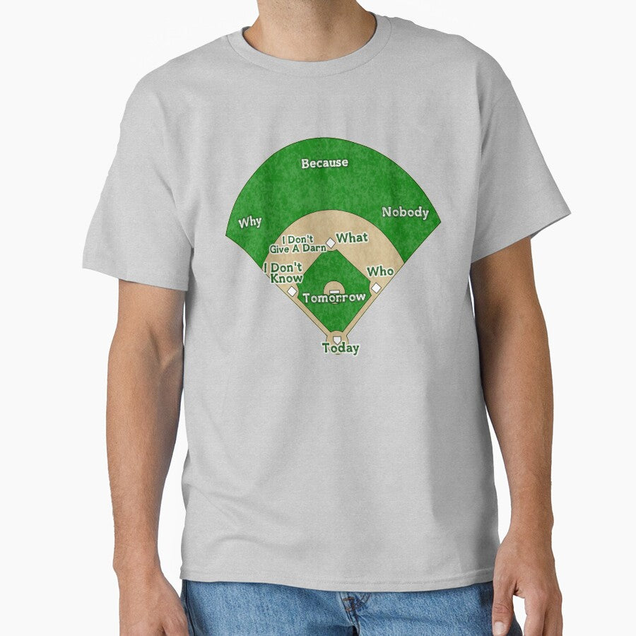 Abbott and Costello - Who's On First? (white background) Classic T-Shirt
