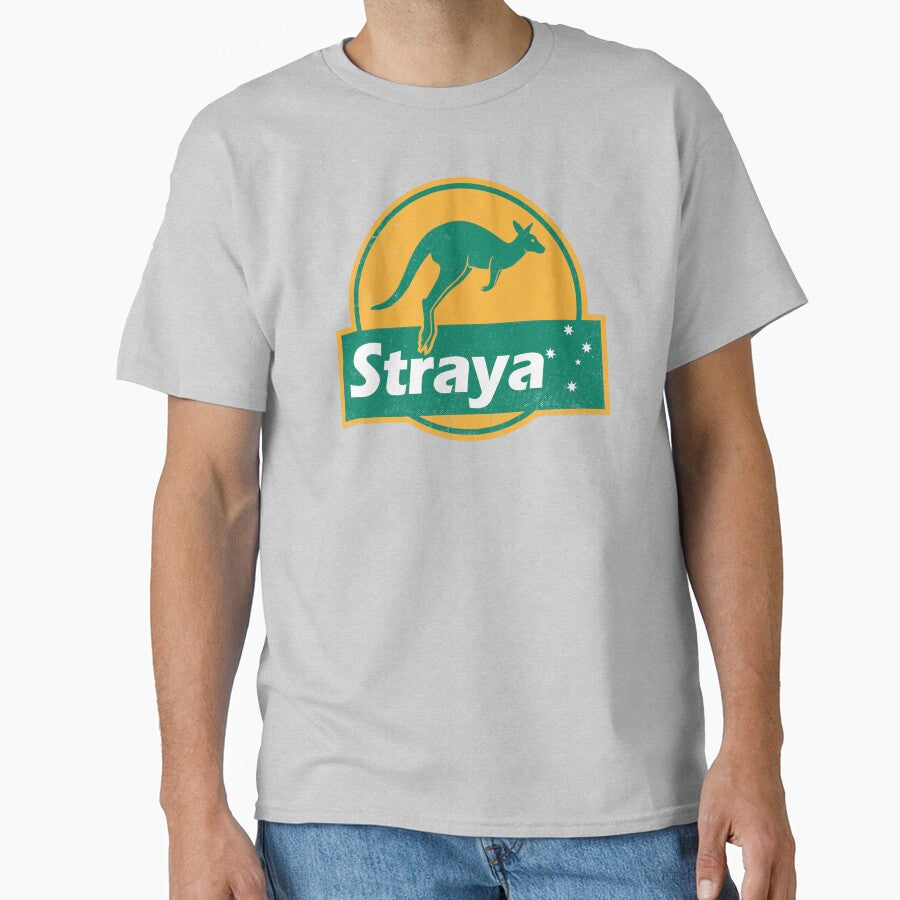Straya Kangaroo Sticker Classic T Shirt