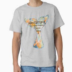 Adventure Awaits Those Who Seek It Whale Tail String Art Classic T Shirt