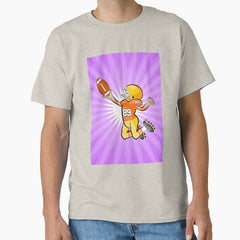 American football player jumping with the ball Classic T-Shirt