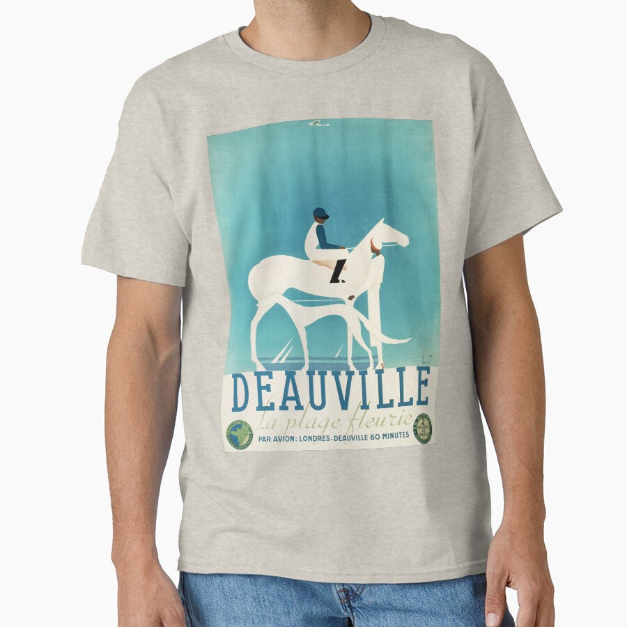 Art Deco Horse Racing, Greyhound Racing, vintage sport Classic T-Shirt