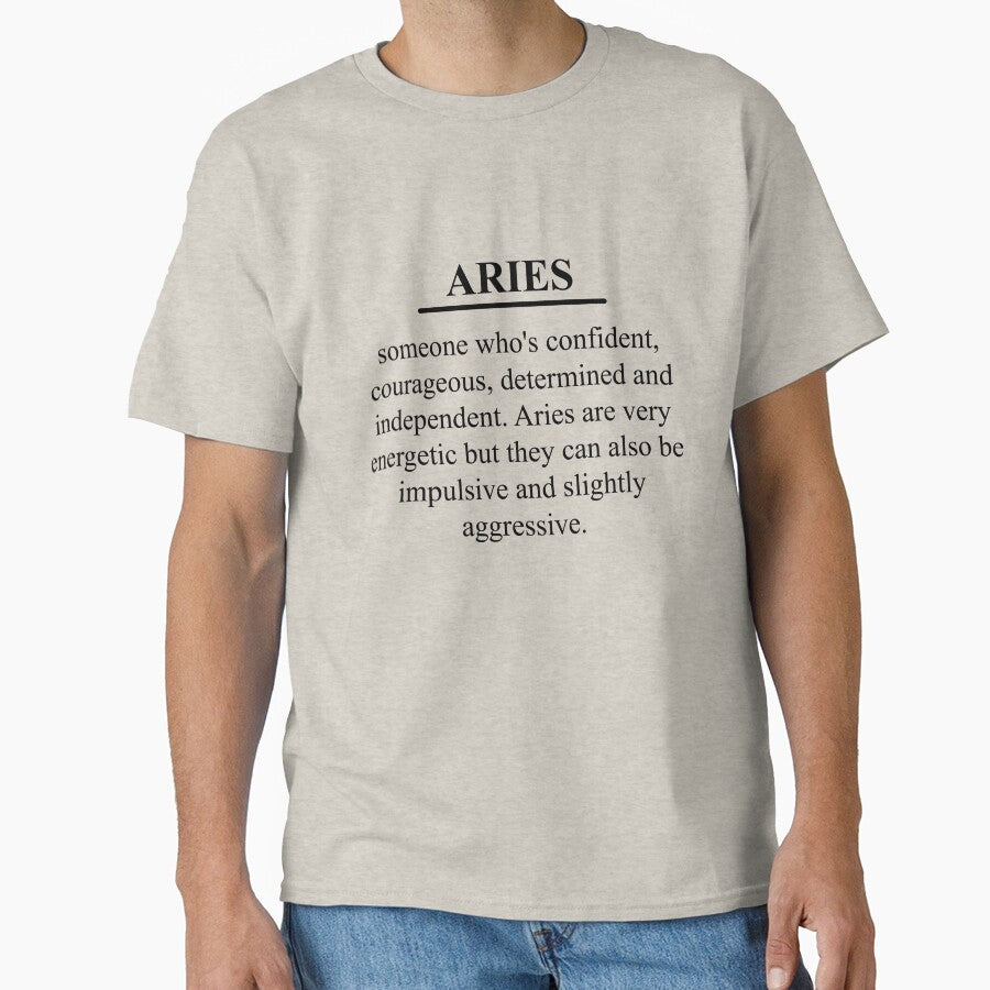 Aries Star Sign Definition Classic T-Shirt